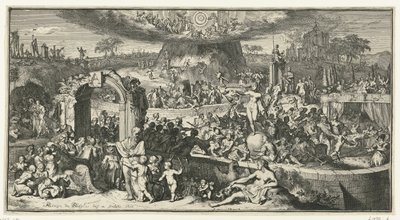 Allegorikus ábrázolás Tabula Cebetisszel alkotó: Romeyn de Hooghe