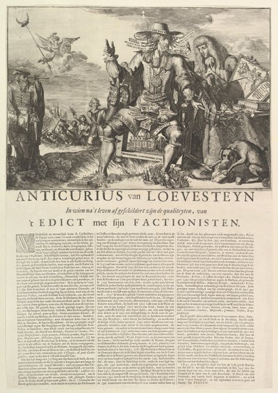 Anticurius van Loevesteyn.n.d. alkotó: Romeyn de Hooghe