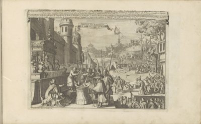 Aziatische straffen Az ázsiaiak kínzásai / Alle Aziatische straffen (cím a tárgyon) Kelet- és Nyugat-India és más helyek (sorozat címe) alkotó: Romeyn de Hooghe
