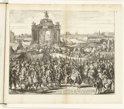 Farnese ünnepi belépése Párizs domborműve után, 1590 Festes triomphales que Paris fit à Alexandre Farnese pour l