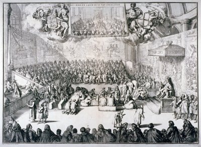 „Anglia felső és alsó háza”, 1689 alkotó: Romeyn de Hooghe