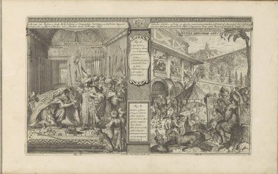 Egy köztisztviselő története Perzsiában; Idő a mexikóiakkal Perzsa történelem / Histoire de Perse // Veder Schilder Konst / Art de peindre chés les Mexiquains (cím a tárgyon) Les Indes Orientales et Occidentales et autres lieux (sorozat címe) alkotó: Romeyn de Hooghe