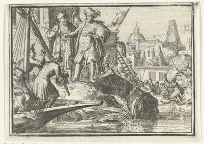 A röpirat címlapja: A leborotvált remény, 1702 A borotvált remény (cím a tárgyon) Esopus Európában (sorozat címe) alkotó: Romeyn de Hooghe