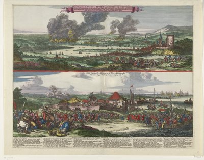 Utazás Chathambe és a Sheppey-sziget meghódítása, 1667 Rochester, Chetham stb. városának képe / Het Eylandt Shepey és 
