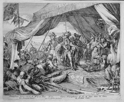 Bécsi Nyomdaciklus, Lipót császár (1640-1705) belépése a nagyvezír sátrába, 1683 alkotó: Romeyn de Hooghe