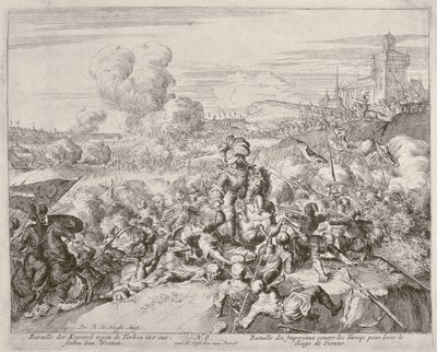 Bécsi Nyomtatási ciklus, A császári hadsereg a törökök ellen harcolva, 1683 alkotó: Romeyn de Hooghe