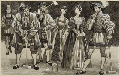 I. Ferenc (1494-1547) Krokettozik (gouache, papír) alkotó: Ron Embleton
