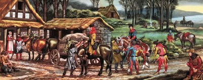 Őseink napjaiban: A kereskedelmi karavánok alkotó: Ron Embleton