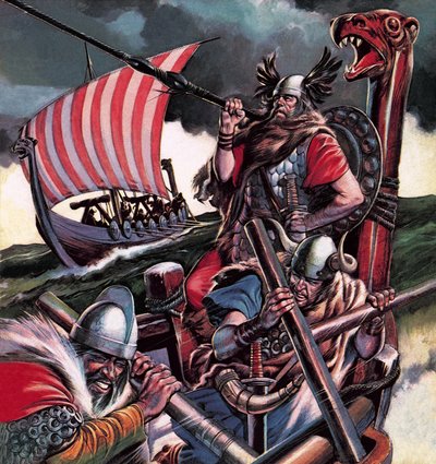 Leif Ericsson, a viking, aki megalapította Amerikát alkotó: Ron Embleton