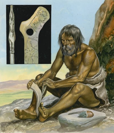 Kőkorszaki ember alkotó: Ron Embleton