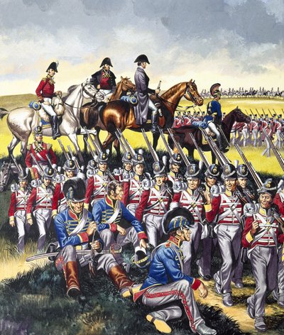 Wellington hercege (1769-1852) Waterloo-ban (gouache, papír) alkotó: Ron Embleton