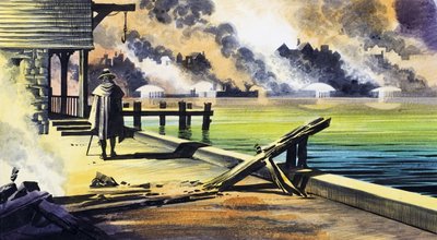 A londoni nagy tűzvész alkotó: Ron Embleton