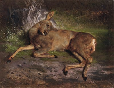 Őz az erdőben (olaj, vászon) alkotó: Rosa Bonheur