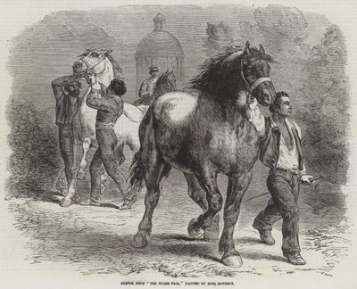 Vázlat a Lóvásárból alkotó: Rosa Bonheur
