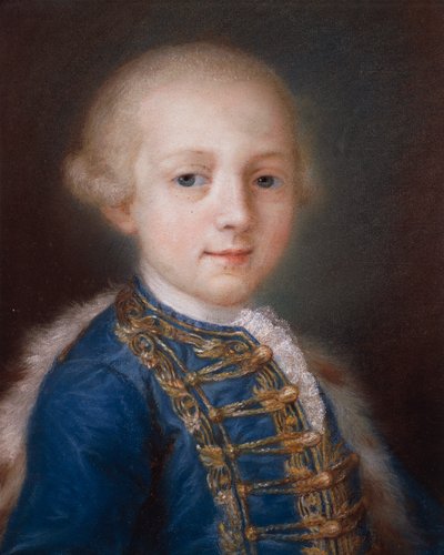 Fiatal fiú portréja, Rosalba Carriera (1673-1757) alkotó: Rosalba Giovanna Carriera