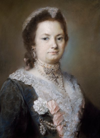 Hölgy portréja (pasztell papíron) alkotó: Rosalba Giovanna Carriera