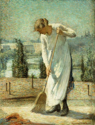 A tetőn (olaj, vászon) alkotó: Rosamond Smith Bouve