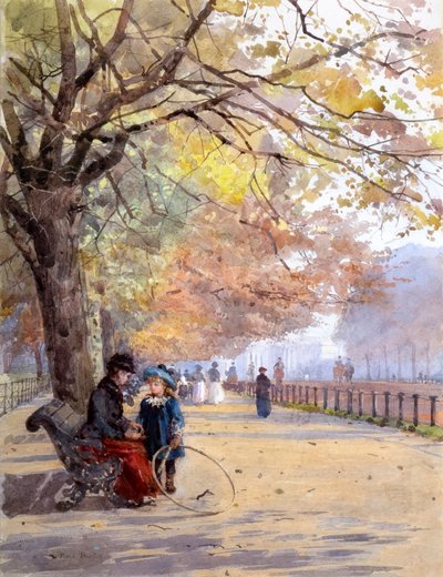 Sorban, szezonon kívül (akvarell) alkotó: Rose Maynard Barton