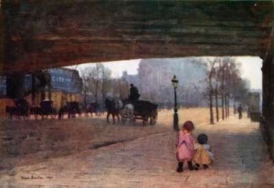 A Hungerford híd alatt alkotó: Rose Maynard Barton