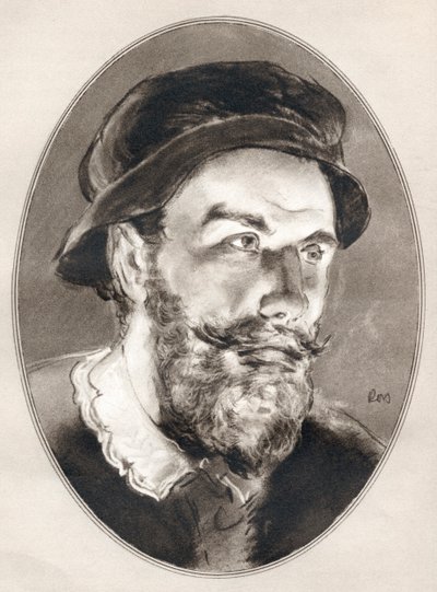 Benvenuto Cellini, a Híres férfiak élő életrajzaiból. alkotó: Ross Gordon