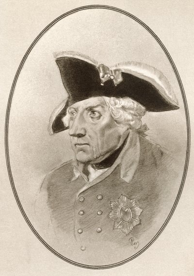 Frigyes, a Híres uralkodók élő életrajzaiból. alkotó: Ross Gordon