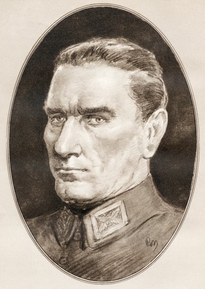 Mustafa Kemal Atatürk, a Híres férfiak élő életrajzaiból alkotó: Ross Gordon