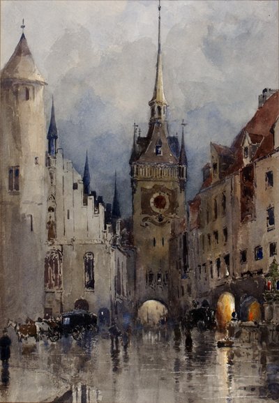 Utcai jelenet Münchenben alkotó: Ross Turner