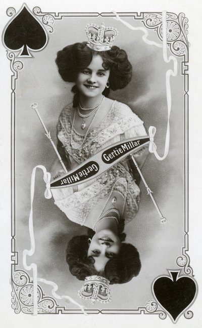 Gertie Millar brit színésznő és énekes, 1905. alkotó: Rotary Photo