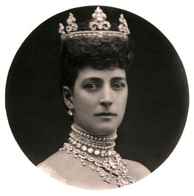 Alexandra királynő 1844-1925, VII. Edward király hitvese, 19. század vége. alkotó: Rotary Photo