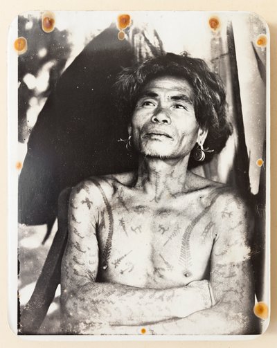 Egy tetovált Ifugao a Kababuyan kerületből alkotó: Roy Barton