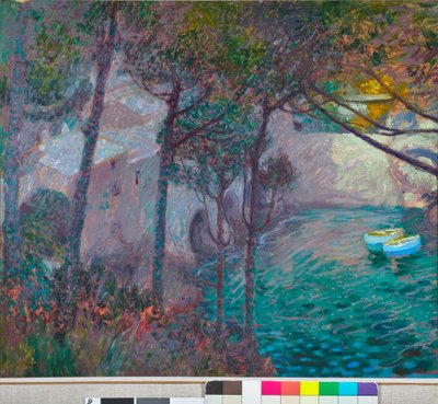 San Fruttuoso-öböl kb. 1913-15 alkotó: Rubaldo Merello