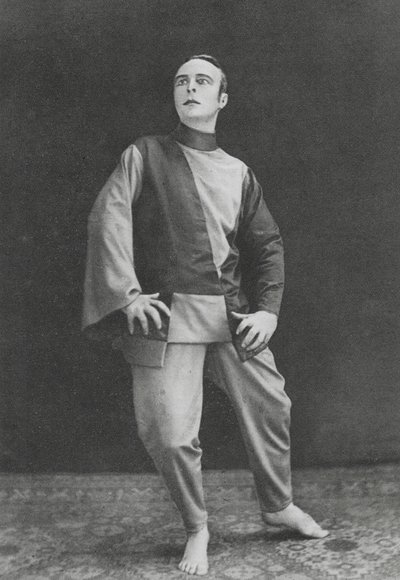 Rudolf von Laban, osztrák táncos (fekete-fehér fotó) alkotó: Ruben Sobol
