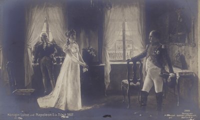 Lajos porosz királynő találkozik Napóleonnal Tilsitben alkotó: Rudolf Eichstaedt