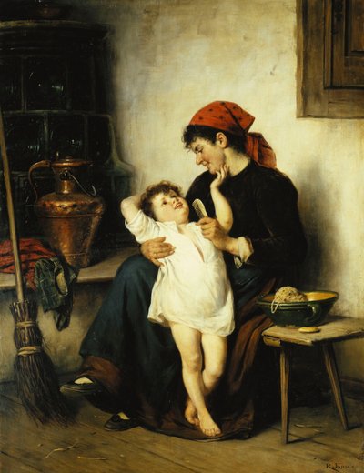 Fürdetés idő, alkotó: Rudolf Epp