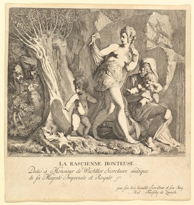 A szégyenletes Rascienne. alkotó: Rudolf Fussli