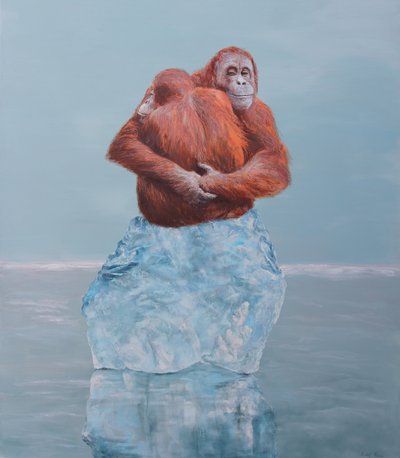 Orangutánok jeges ölelése alkotó: Rudolf Kosow
