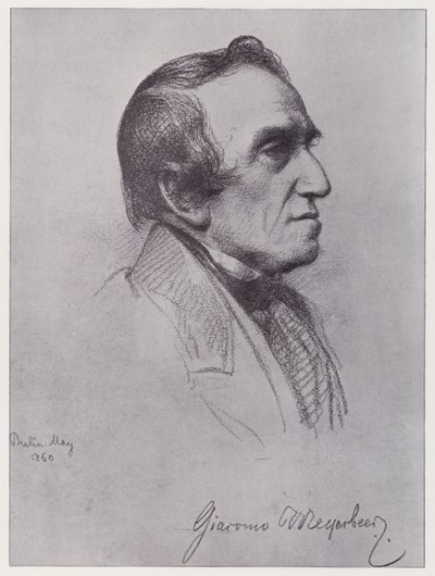 Giacomo Meyerbeer (litho) alkotó: Rudolf Lehmann