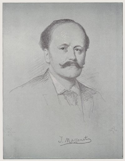 Jules Emile Frederic Massenet (litho) alkotó: Rudolf Lehmann