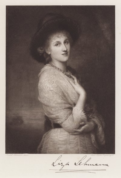 Liza Lehmann (litho) alkotó: Rudolf Lehmann
