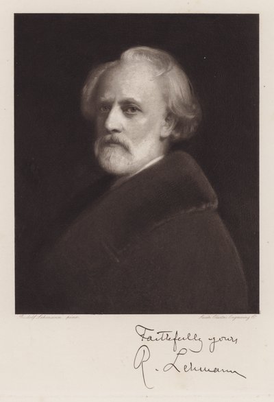 Rudolf Lehmann, Önarckép (litho) alkotó: Rudolf Lehmann