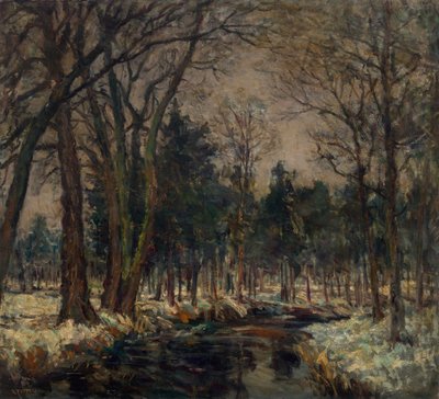 A schleissheimi parkban alkotó: Rudolf Petuel