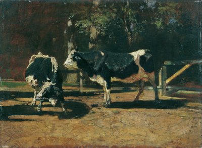 Tehenek a legelőn alkotó: Rudolf Ribarz