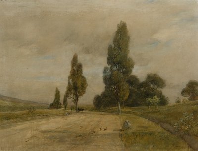 Utca Deutsch-Altenburg közelében, a Török-hegy lábánál alkotó: Rudolf Ribarz