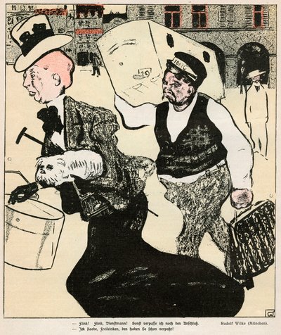 "A hölgy és a portás", 1898 alkotó: Rudolf Wilke
