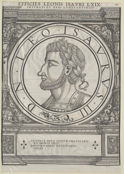 III. Leó kelet-római császár (nyomtatás) alkotó: Rudolph Wyssenbach