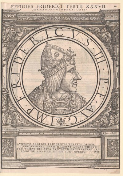 III. Frigyes szent római császár (nyomtatás) alkotó: Rudolph Wyssenbach