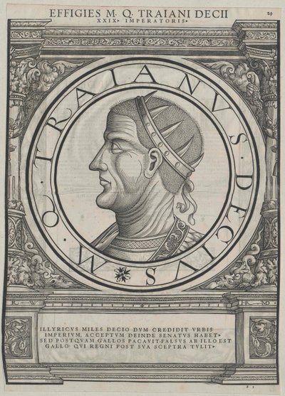 Decius római császár (nyomtatás) alkotó: Rudolph Wyssenbach
