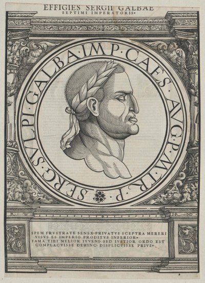 Galba római császár (nyomtatás) alkotó: Rudolph Wyssenbach