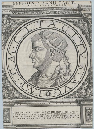 Tacitus római császár (nyomtatás) alkotó: Rudolph Wyssenbach