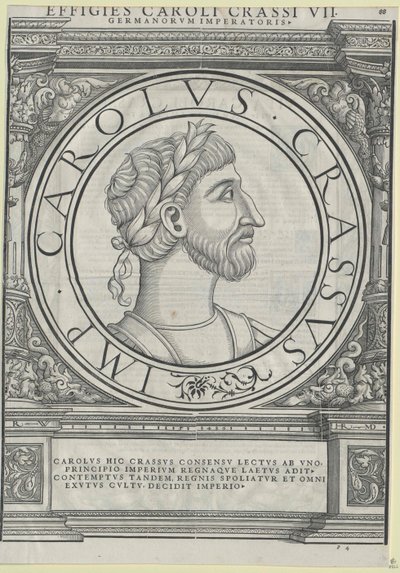 III. Károly császár (nyomtatás) alkotó: Rudolph Wyssenbach